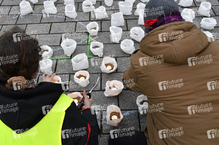 Fridays for Future Lichteraktion in Berlin