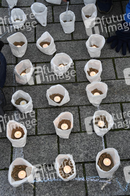 Fridays for Future Lichteraktion in Berlin