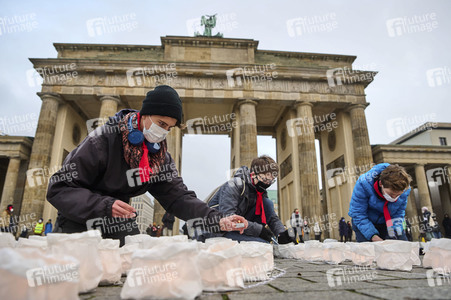 Fridays for Future Lichteraktion in Berlin