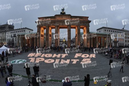 Fridays for Future Lichteraktion in Berlin