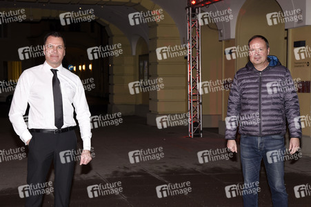 Fototermin mit Dave Kaufmann und Bernhard Ullrich in München