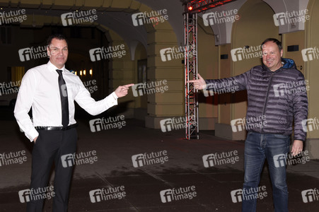 Fototermin mit Dave Kaufmann und Bernhard Ullrich in München