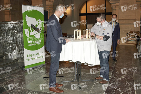 Übergabe des Friedenslichts in Hannover