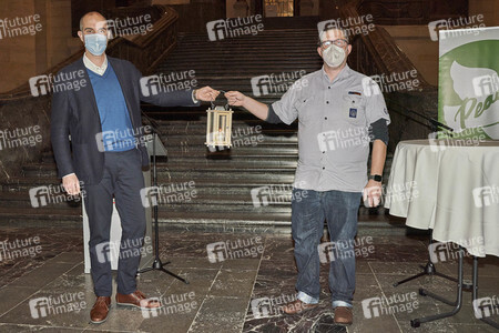 Übergabe des Friedenslichts in Hannover