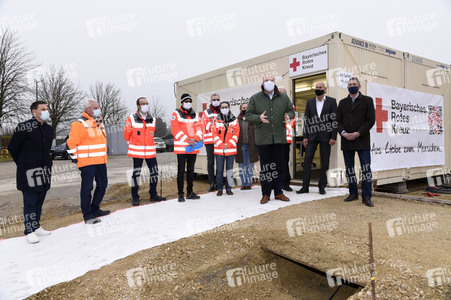 Pressebesichtigung des Impfzentrums Unterschleißheim