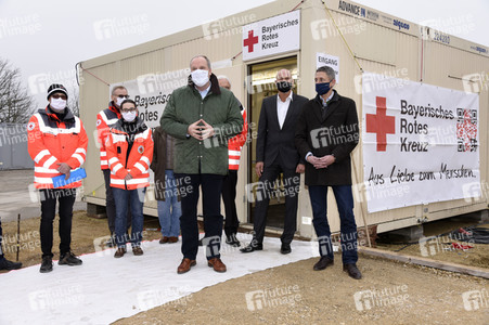 Pressebesichtigung des Impfzentrums Unterschleißheim