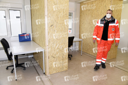 Pressebesichtigung des Impfzentrums Unterschleißheim