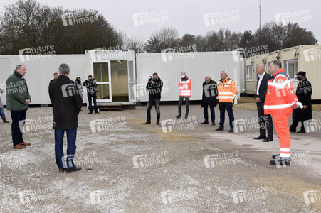 Pressebesichtigung des Impfzentrums Unterschleißheim
