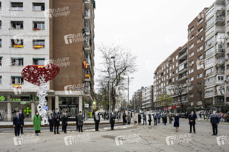 Denkmal für Corona Opfer in Madrid