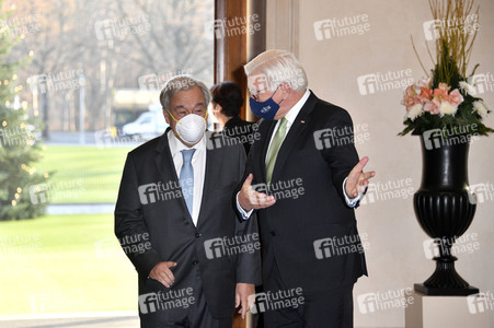 Bundespräsident Steinmeier empfängt Antonio Guterres in Berlin
