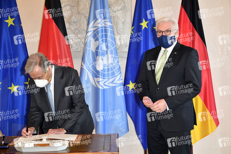 Bundespräsident Steinmeier empfängt Antonio Guterres in Berlin