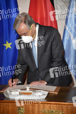 Bundespräsident Steinmeier empfängt Antonio Guterres in Berlin