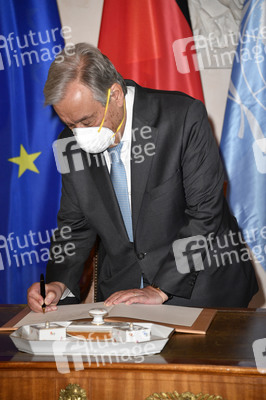 Bundespräsident Steinmeier empfängt Antonio Guterres in Berlin