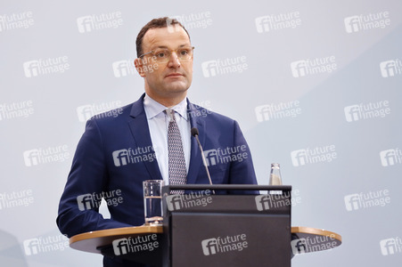 Pressekonferenz mit Jens Spahn in Berlin