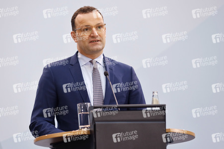 Pressekonferenz mit Jens Spahn in Berlin