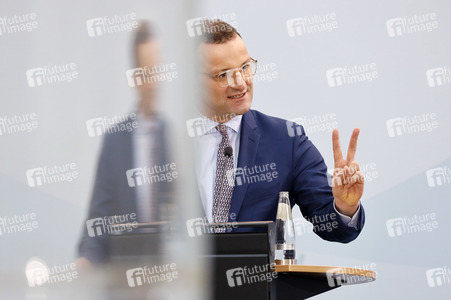 Pressekonferenz mit Jens Spahn in Berlin