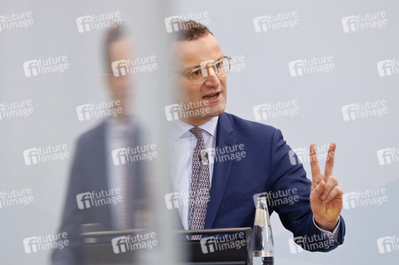 Pressekonferenz mit Jens Spahn in Berlin