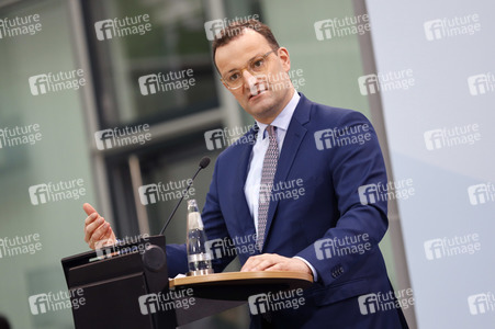Pressekonferenz mit Jens Spahn in Berlin