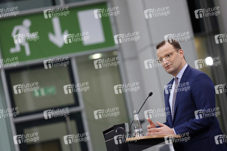 Pressekonferenz mit Jens Spahn in Berlin