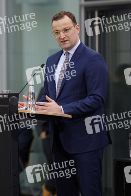 Pressekonferenz mit Jens Spahn in Berlin