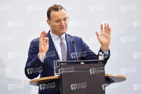 Pressekonferenz mit Jens Spahn in Berlin
