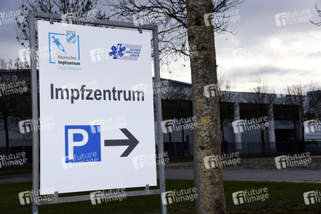 Impfzentrum in der Messe München