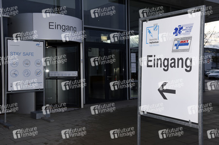 Impfzentrum in der Messe München