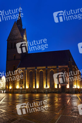 Stern-Projektion an der Marktkirche in Hannover