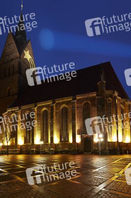 Stern-Projektion an der Marktkirche in Hannover