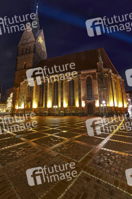 Stern-Projektion an der Marktkirche in Hannover