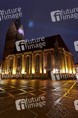 Stern-Projektion an der Marktkirche in Hannover
