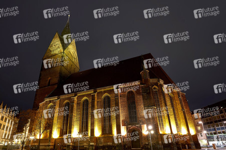 Stern-Projektion an der Marktkirche in Hannover