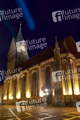 Stern-Projektion an der Marktkirche in Hannover