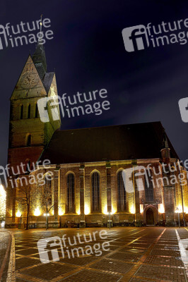 Stern-Projektion an der Marktkirche in Hannover