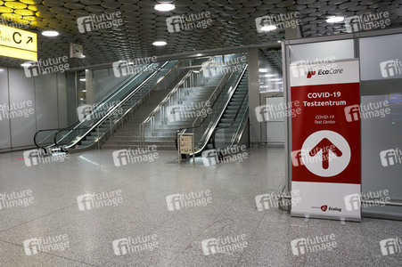COVID-19 Testzentrum am Hannover Airport in Langehagen
