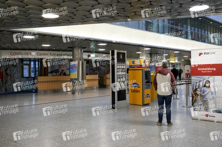 COVID-19 Testzentrum am Hannover Airport in Langehagen