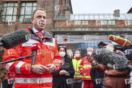 Inbetriebnahme des Corona-Impfzentrums in der Arena Berlin