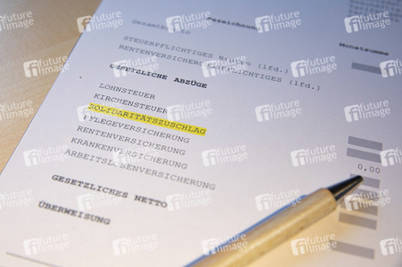 Symbolfoto Teilweiser Wegfall des Solidaritätszuschlages