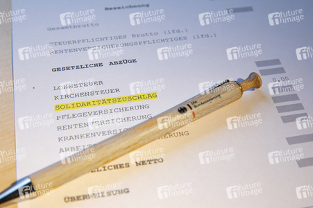 Symbolfoto Teilweiser Wegfall des Solidaritätszuschlages