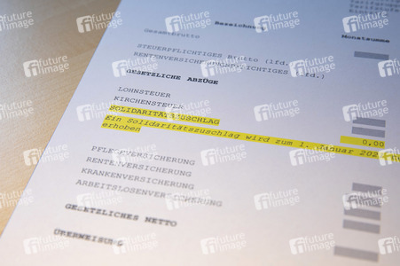 Symbolfoto Teilweiser Wegfall des Solidaritätszuschlages