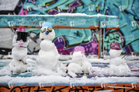 Erster Schnee 2021 in Berlin