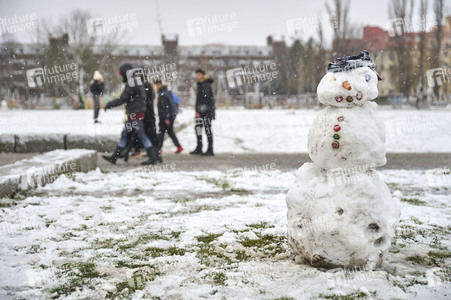 Erster Schnee 2021 in Berlin