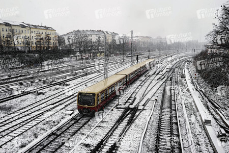 Erster Schnee 2021 in Berlin