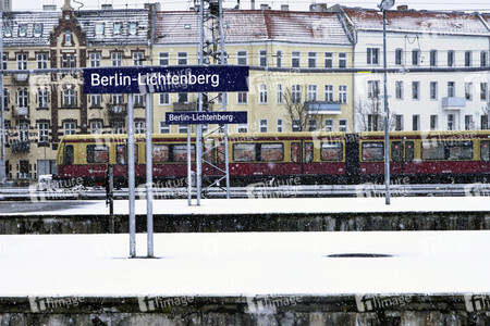 Erster Schnee 2021 in Berlin