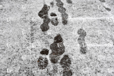 Erster Schnee 2021 in Berlin