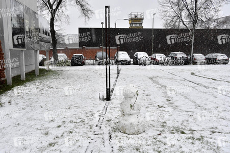 Erster Schnee 2021 in Berlin