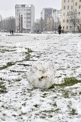 Erster Schnee 2021 in Berlin