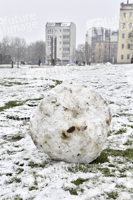 Erster Schnee 2021 in Berlin