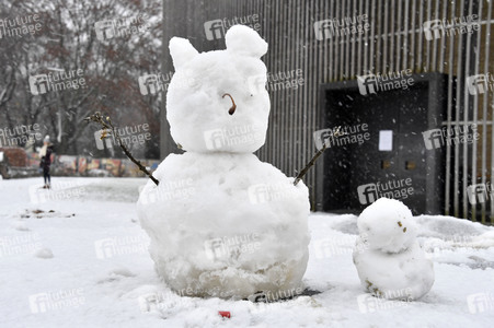 Erster Schnee 2021 in Berlin