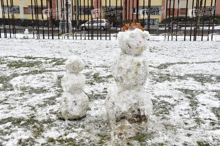 Erster Schnee 2021 in Berlin